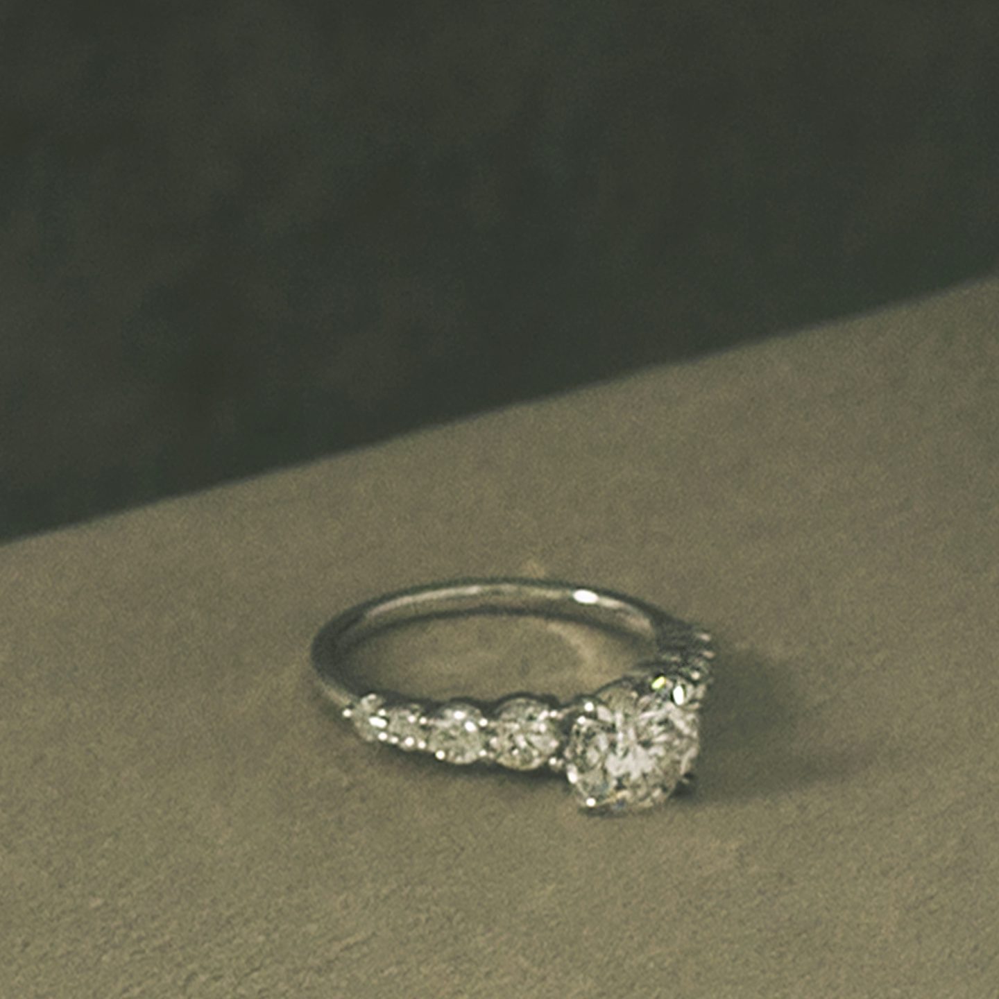 The Graduated Band | Radiant | Platinum | Diamond orientation: vertical | Carat weight: See full inventory
