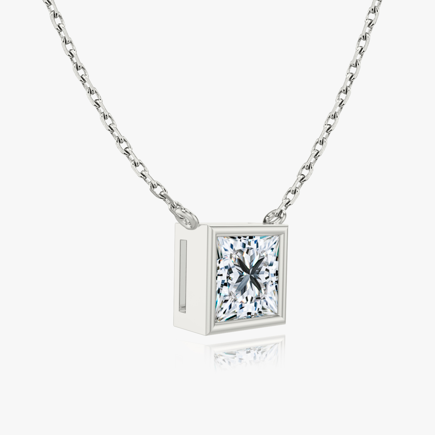 Bezel discount solitaire pendant