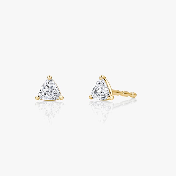 Petite Solitaire OhrsteckerTrillant | Yellow Gold