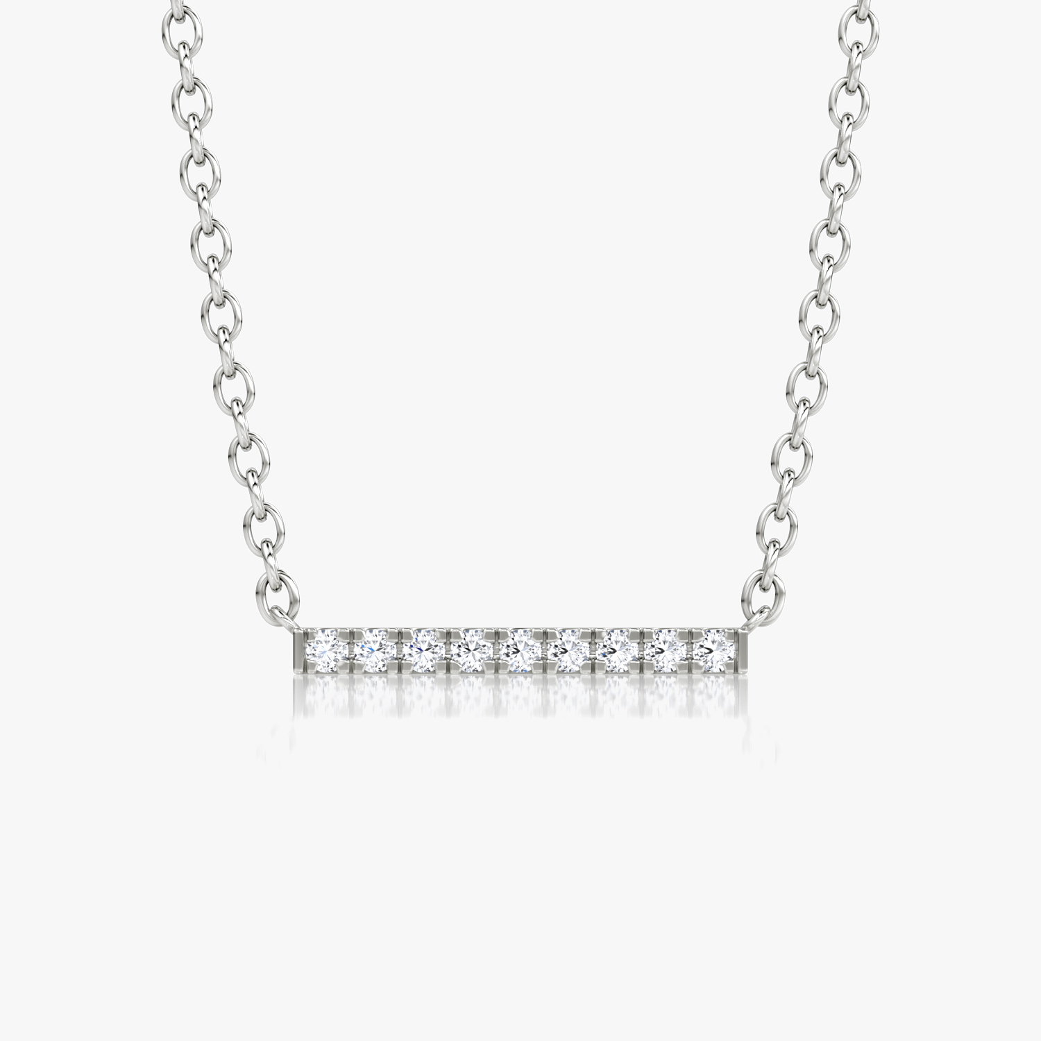 Petite Pav Bar Necklace VRAI