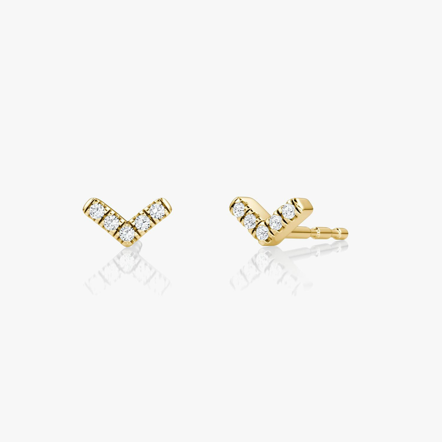 Louis Vuitton Essential V Stud Earrings Silver Metal