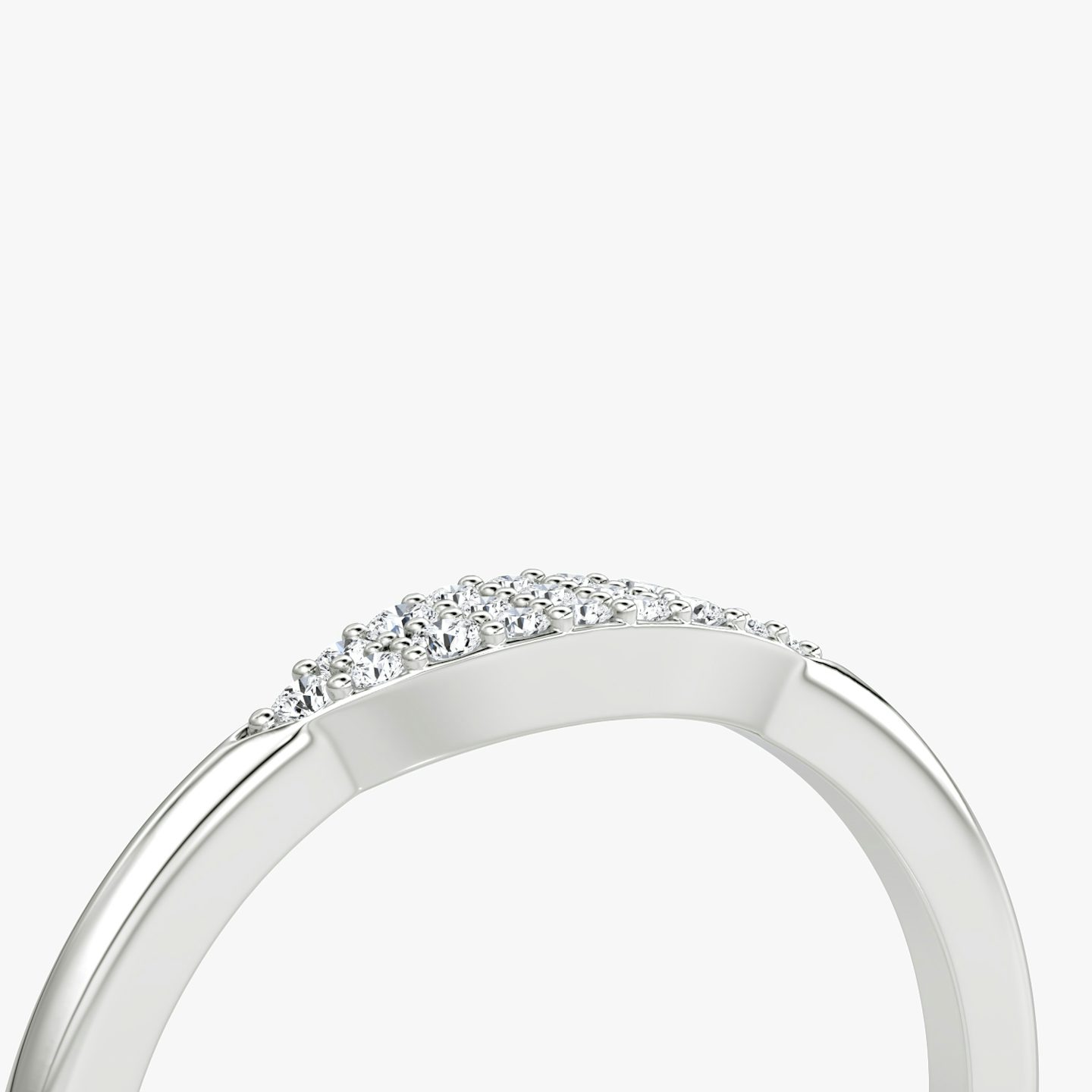 Bague Pavé | 14k | Or blanc 18 carats