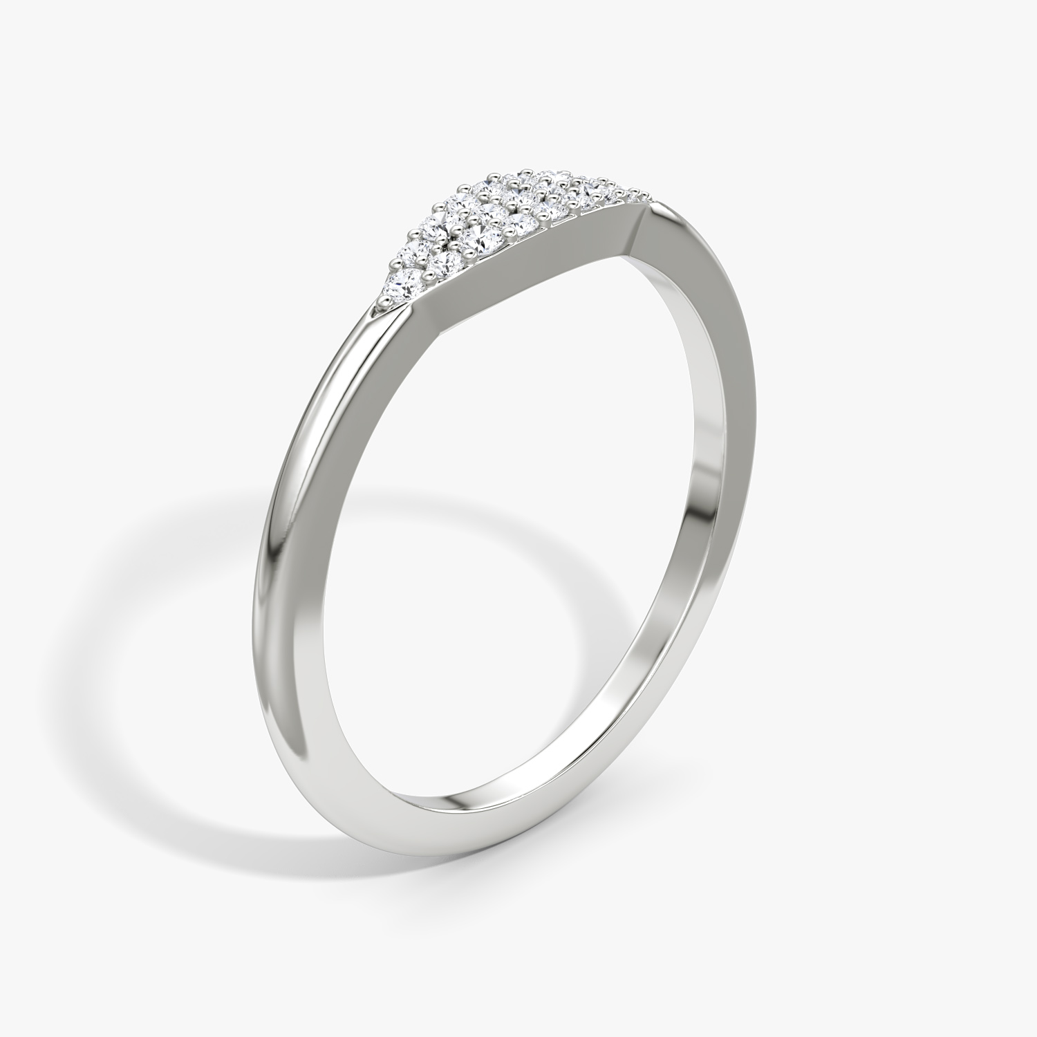 Pave Diamond Wedding Band #102559 - Seattle Bellevue | Joseph Jewelry