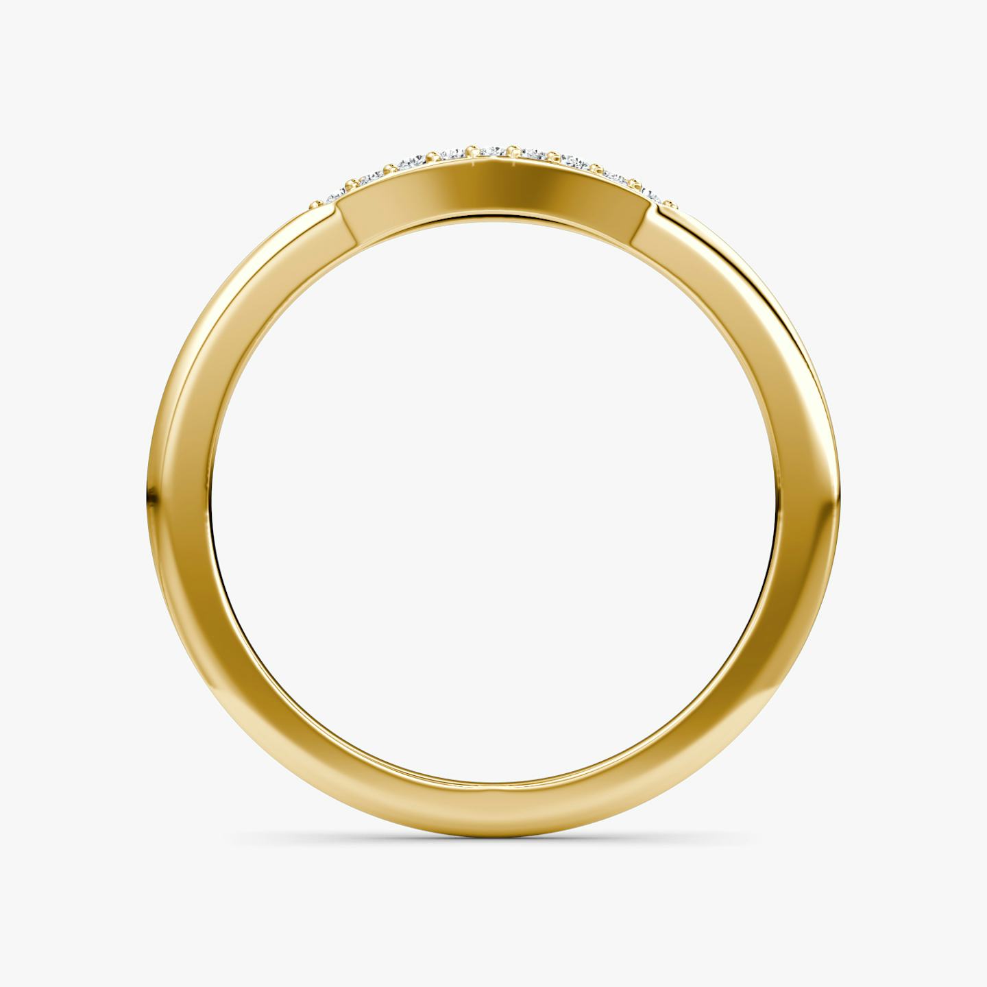 Pavé Ring | 14k | 18k Yellow Gold