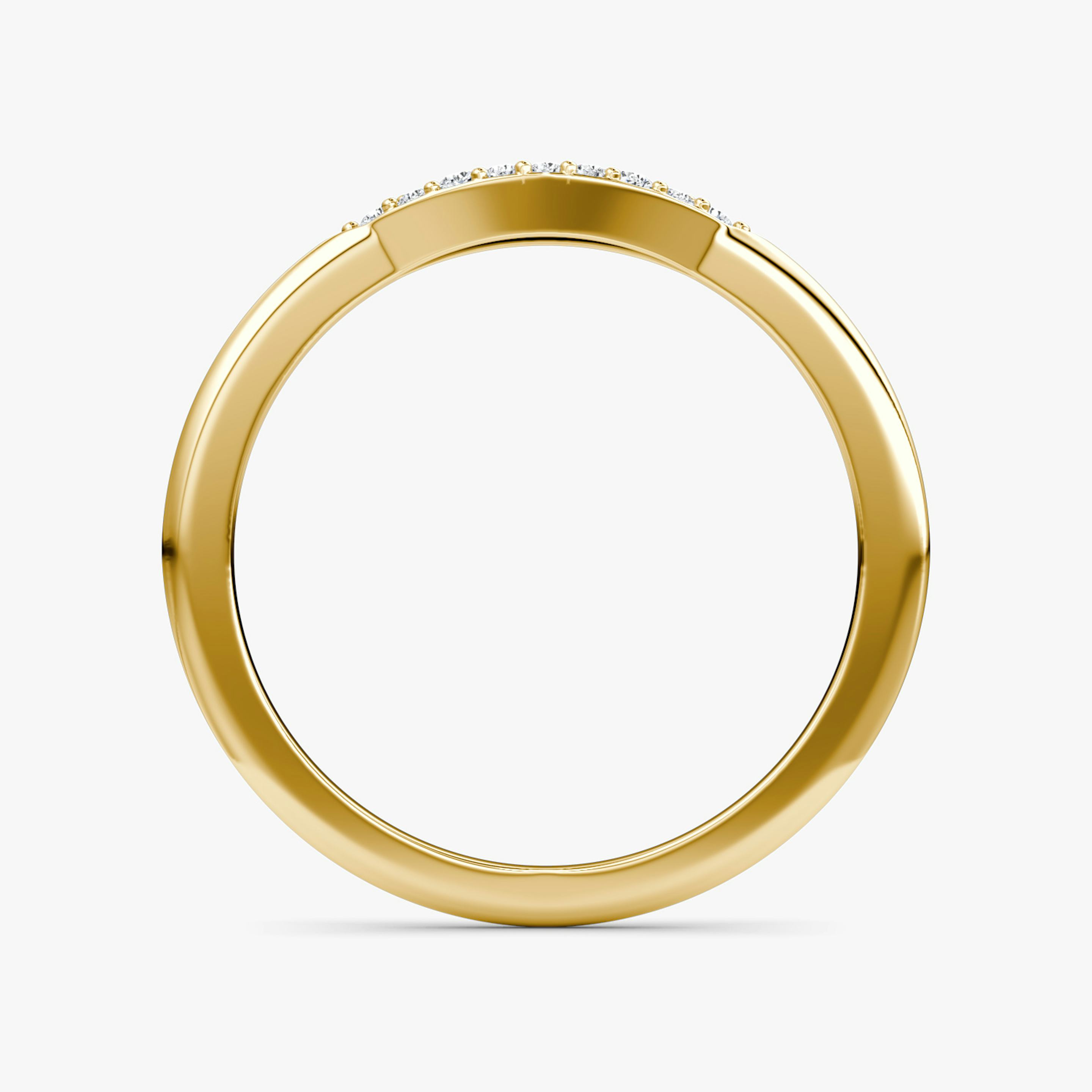 Pavé Ring | 14k | 18k Yellow Gold