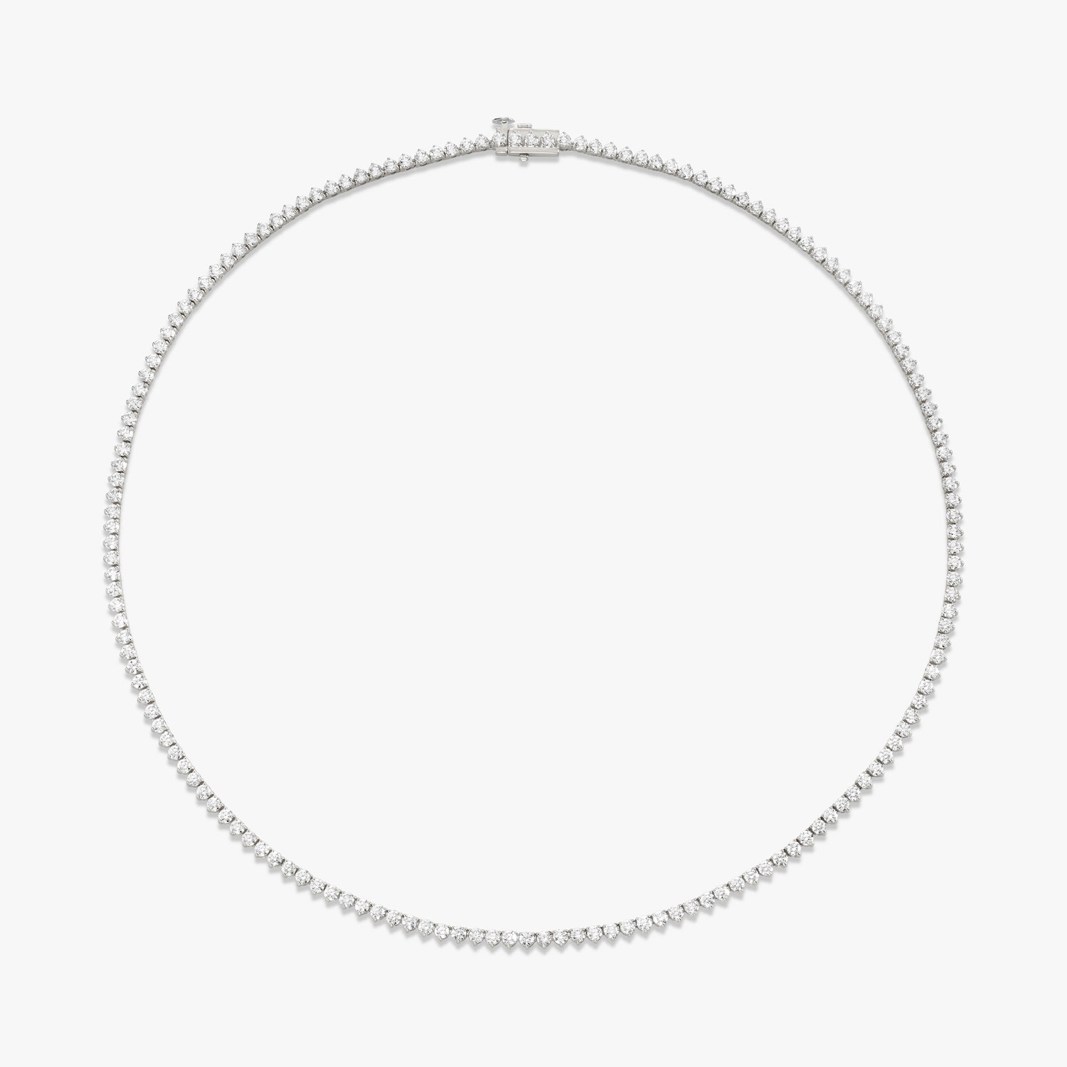 Man made diamond clearance tennis necklace