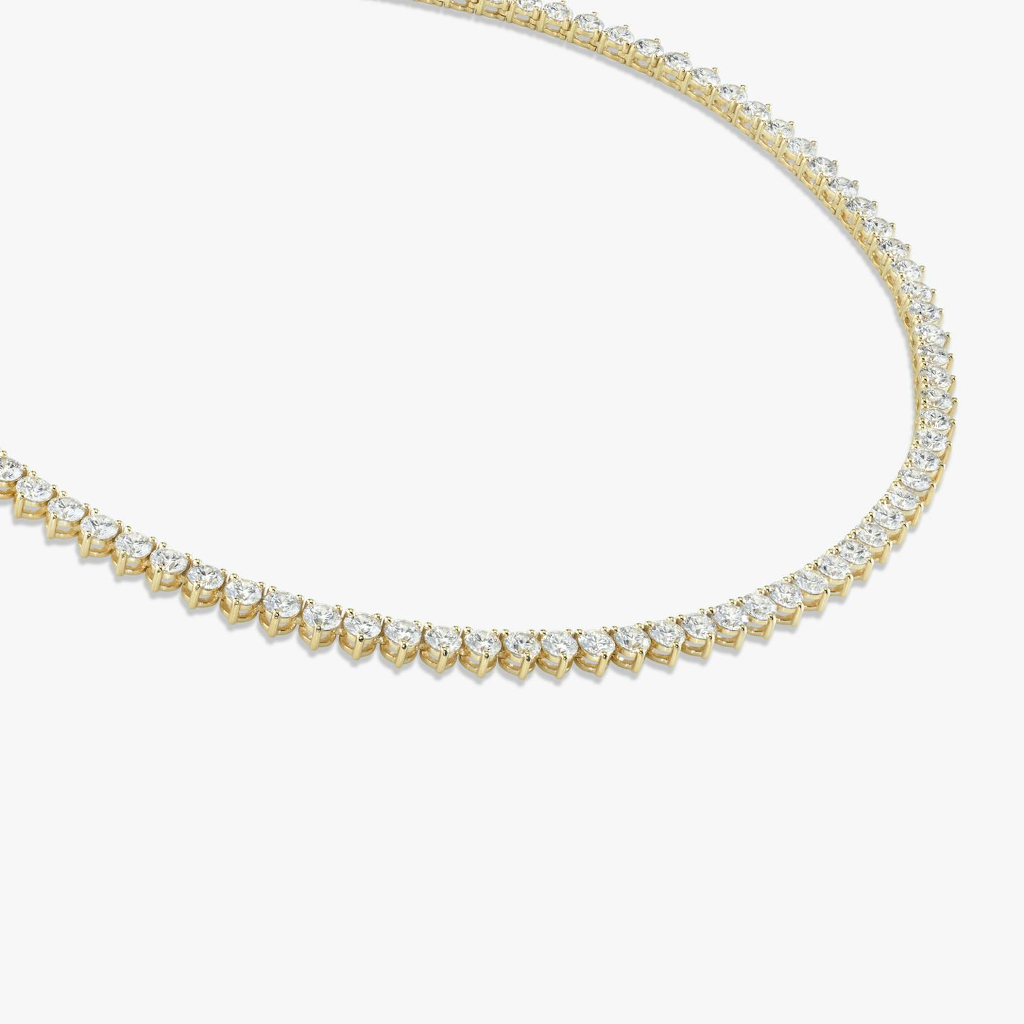Collar de Tenis | Brillante | 14k | Oro amarillo de 18 quilates | Tamaño de los diamantes: Large | Longitud de la cadena: 16