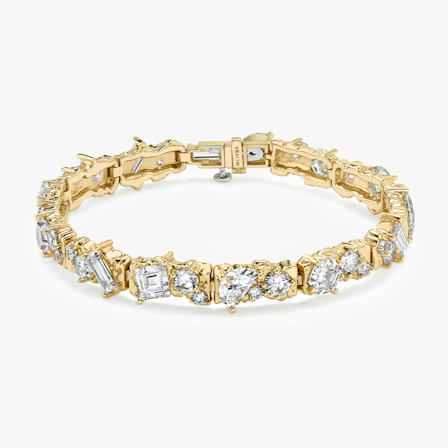bridal jewelry, unisex bridal jewelry, lab-grown diamonds, yellow gold 