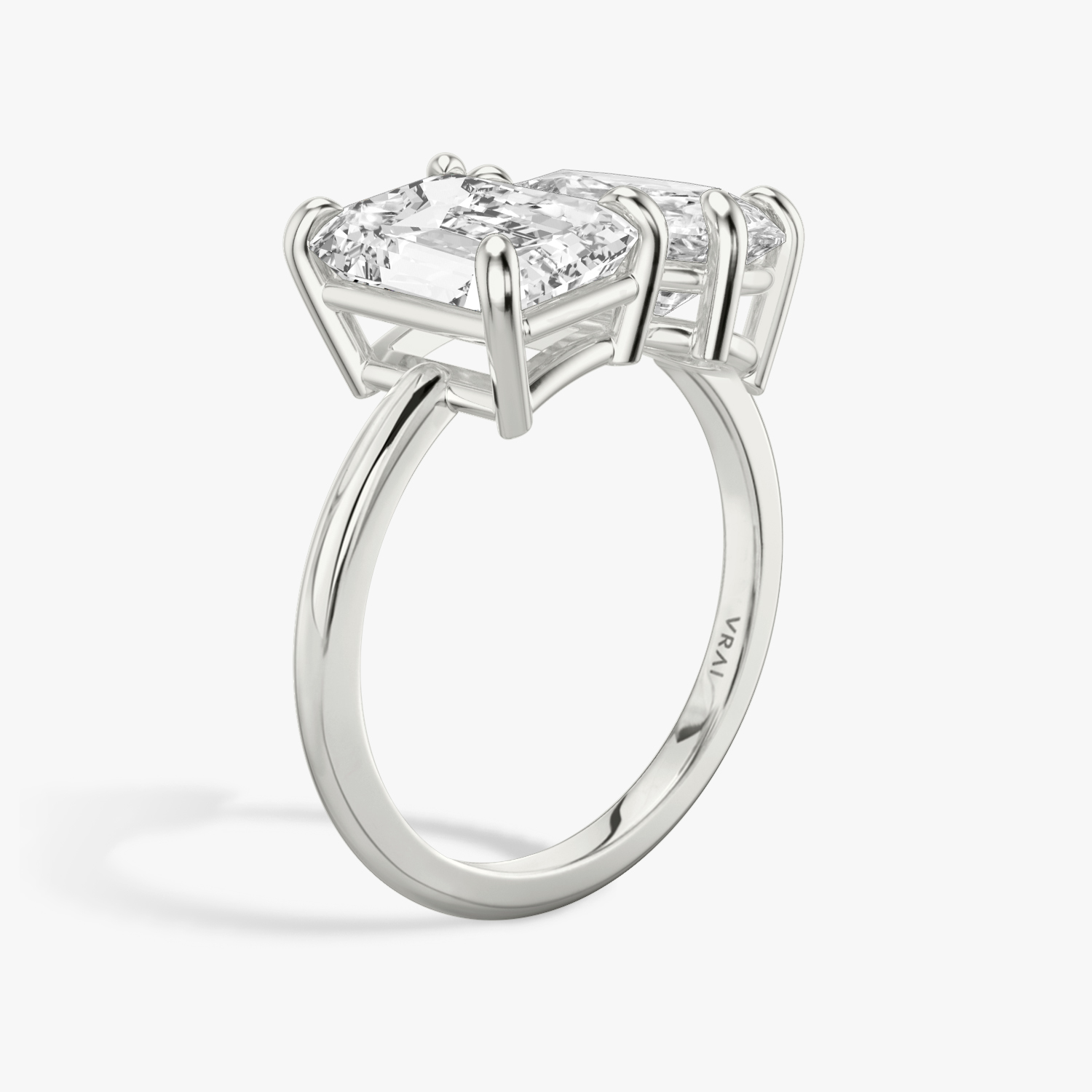 Doux Toi et Moi Radiant Cut and Pear Engagement Ring - CamillaBoutique