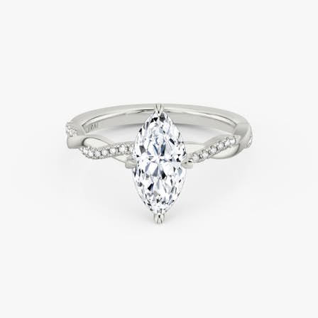 Twisted Classic Marquise Ring