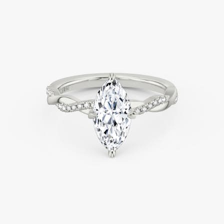 Twisted Classic Marquise Ring