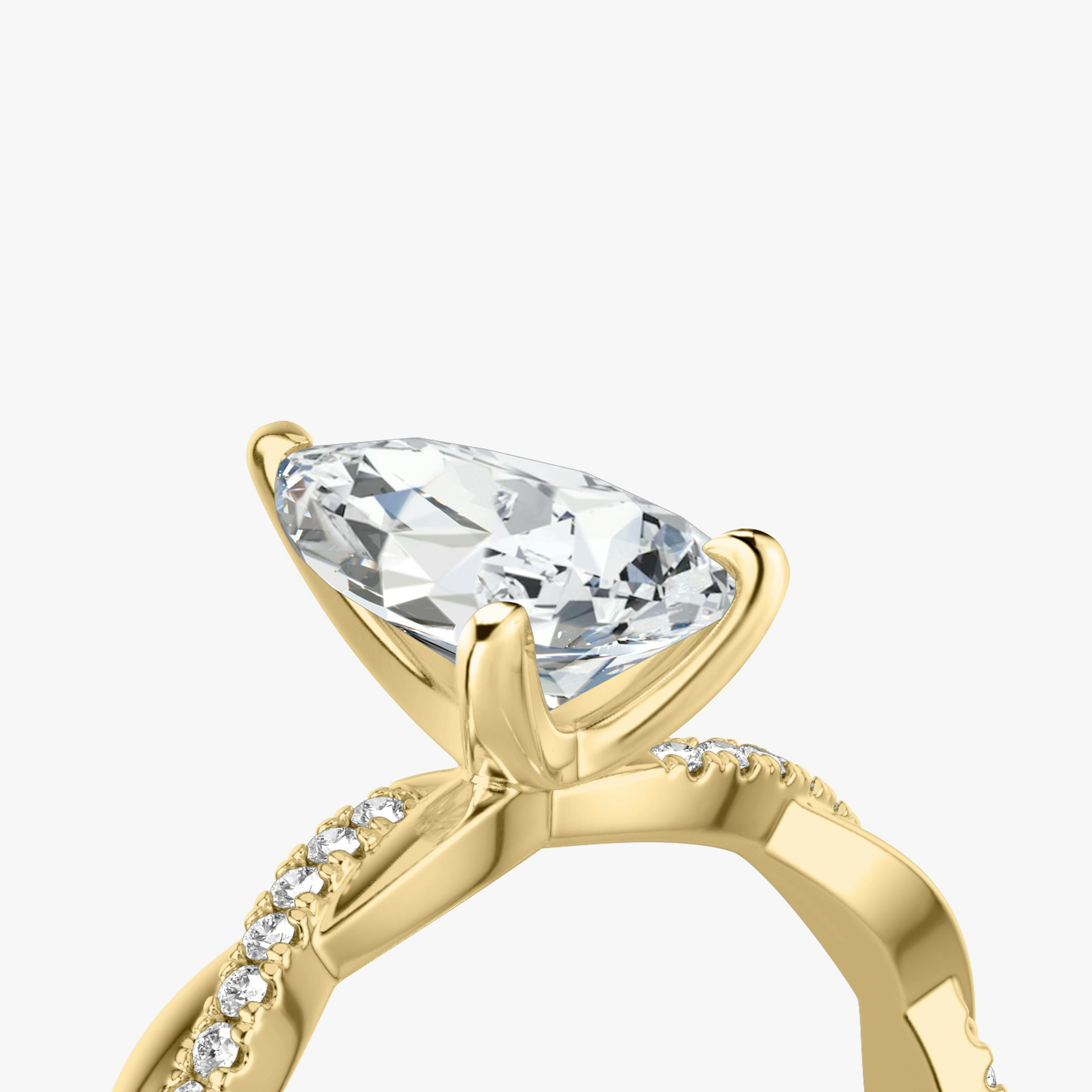Twisted Classic Solitaire Engagement Ring