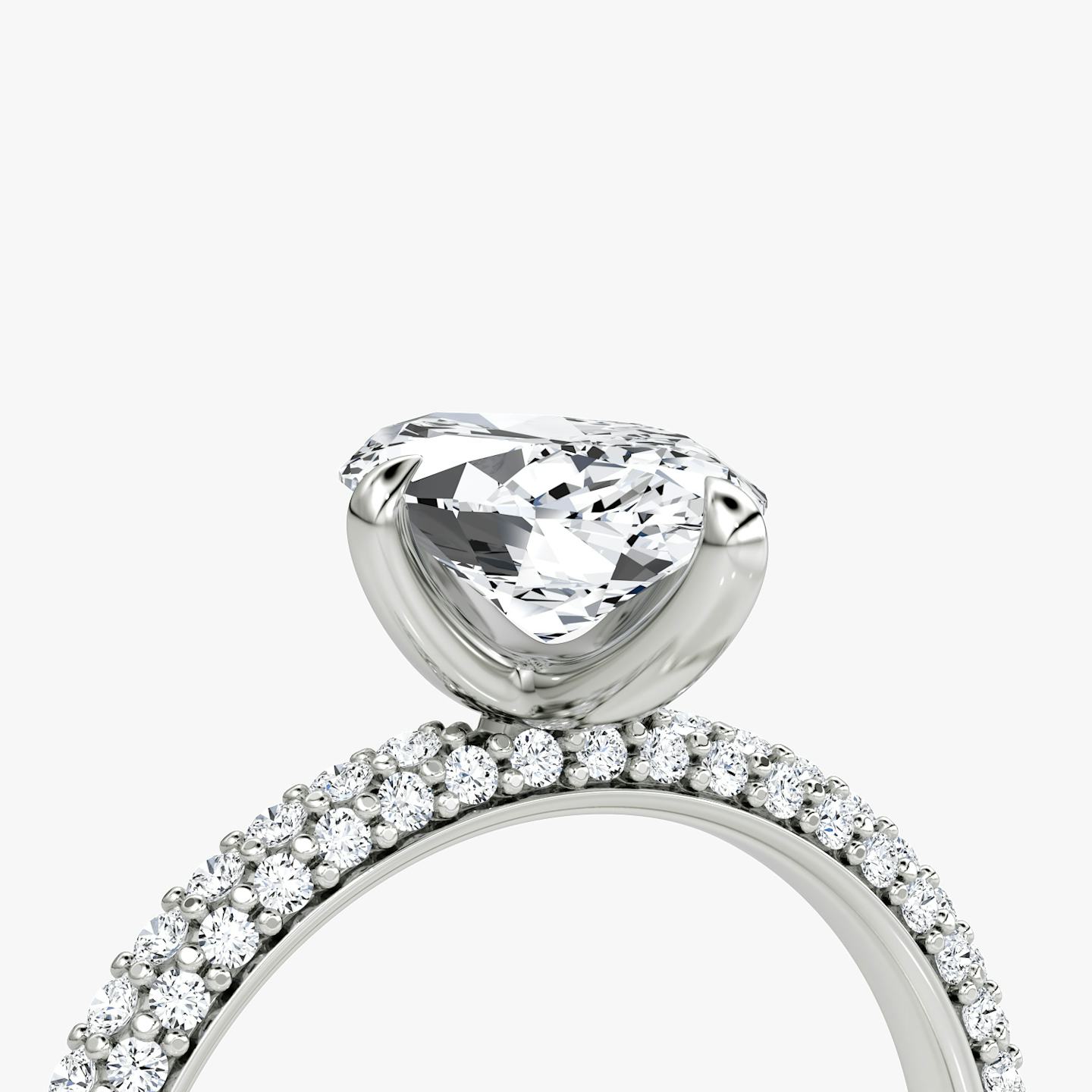 The Pavé Dome | Pavé Marquise | Platinum | Diamond orientation: vertical | Carat weight: See full inventory