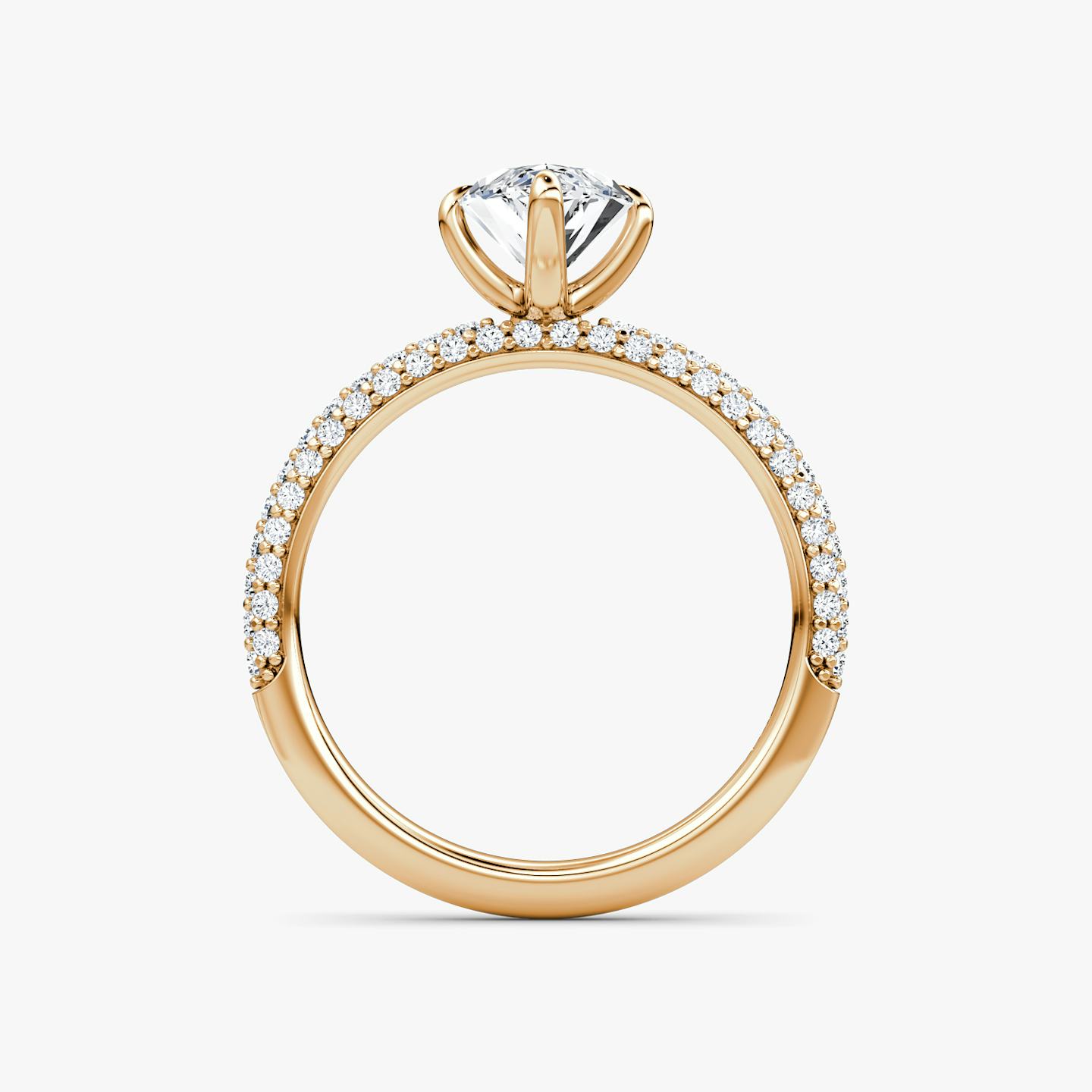 The Pavé Dome | Pavé Marquise | 14k | 14k Rose Gold | Diamond orientation: vertical | Carat weight: See full inventory