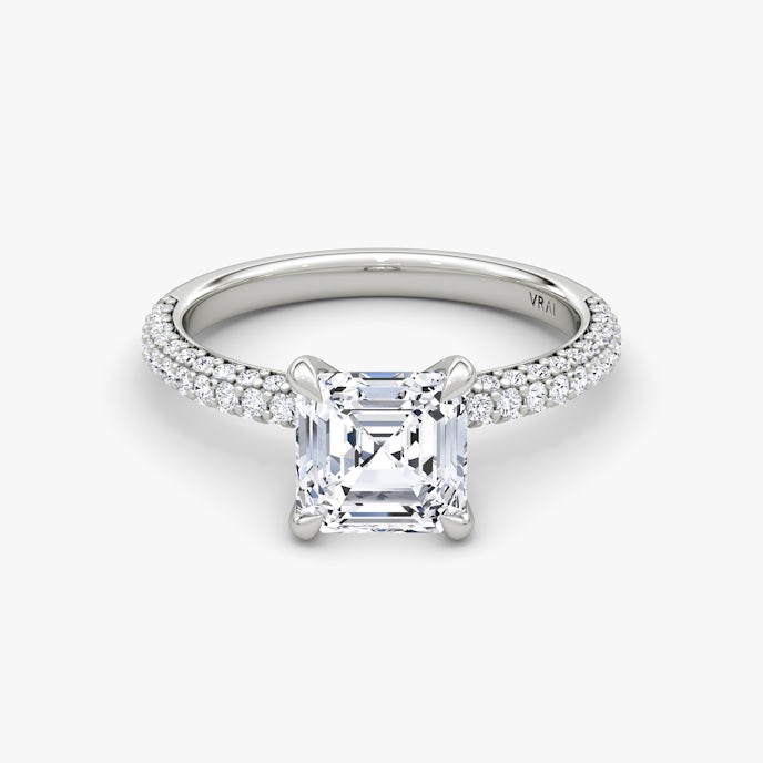 The Pavé DomeAsscher | White Gold