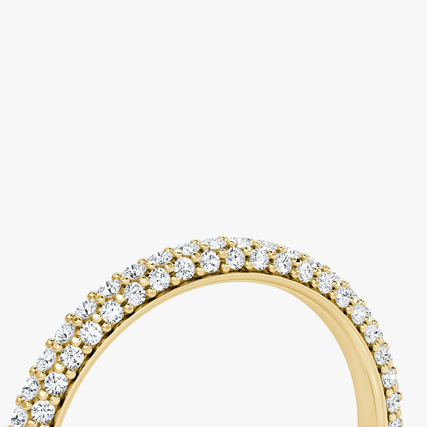 undefined | 18k | 18k Yellow Gold | Band: Pavé