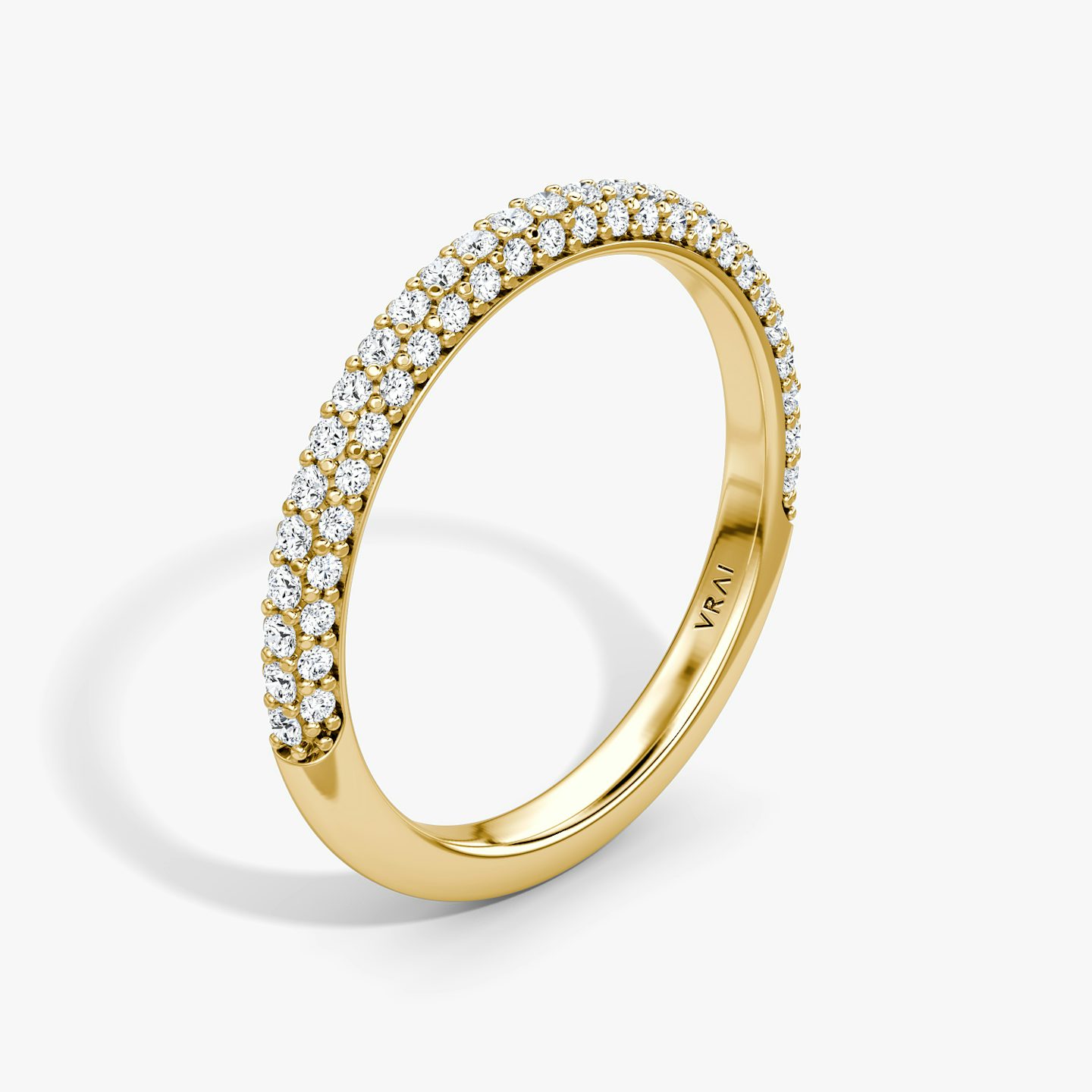 undefined | 18k | 18k Yellow Gold | Band: Pavé