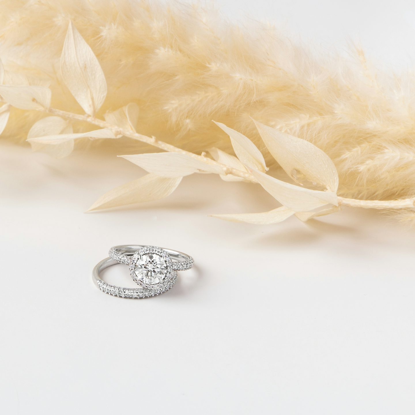 The Halo Dome | Princess | 18k | 18k White Gold | Diamond orientation: vertical | Carat weight: See full inventory