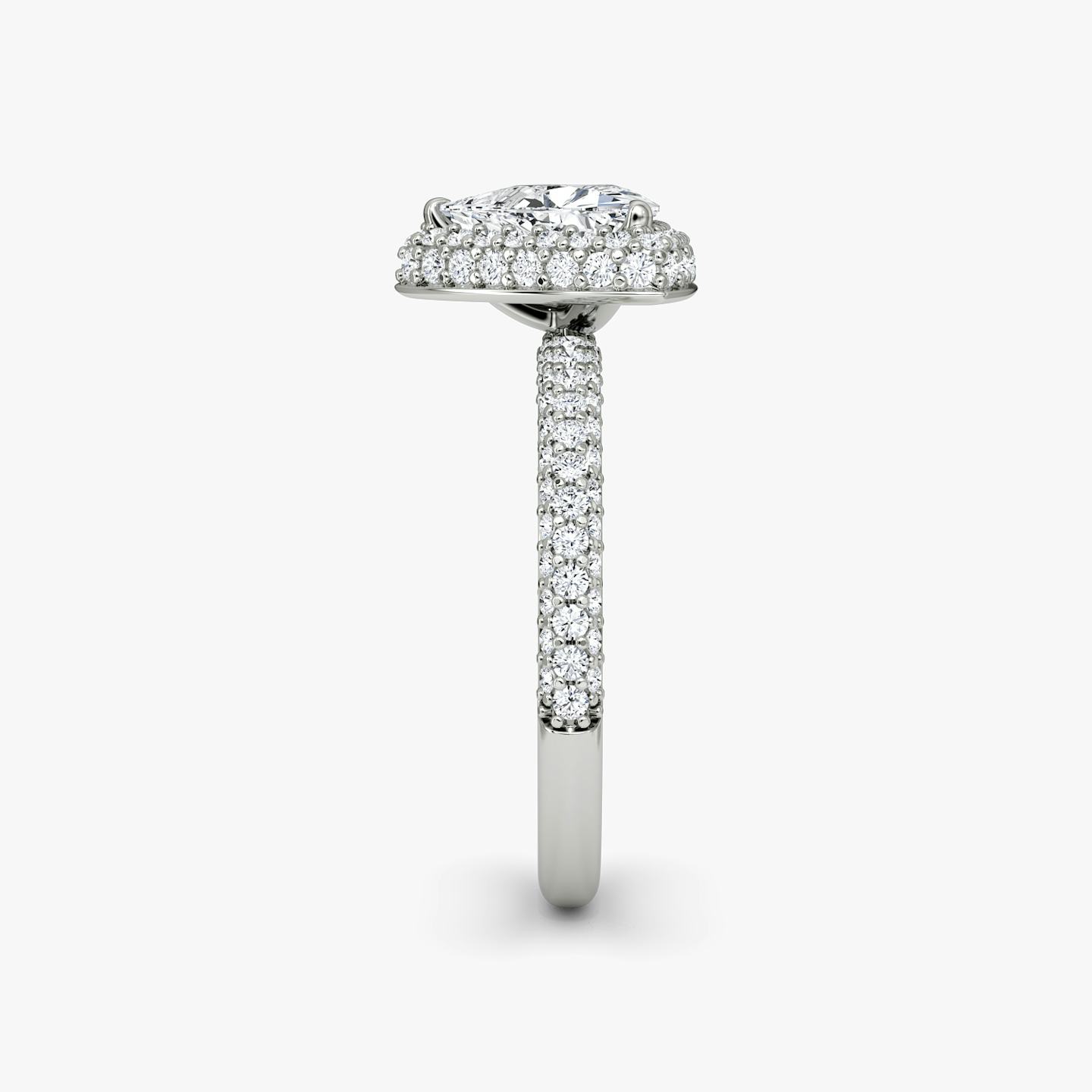 The Halo Dome | Trillion | Platinum | Diamond orientation: vertical | Carat weight: See full inventory