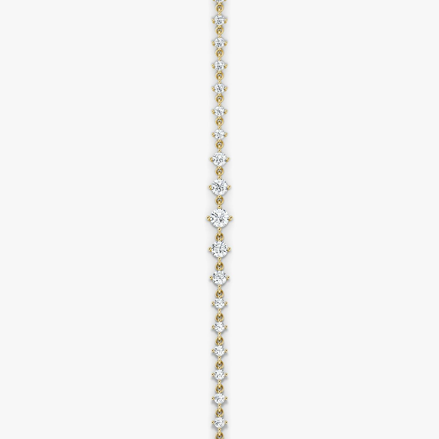 Bracelet Infinity Linked Tennis | Rond Brillant | 14k | Or jaune 18 carats | Poids en carats: 1.70 | Longueur de la chaîne: 6.5