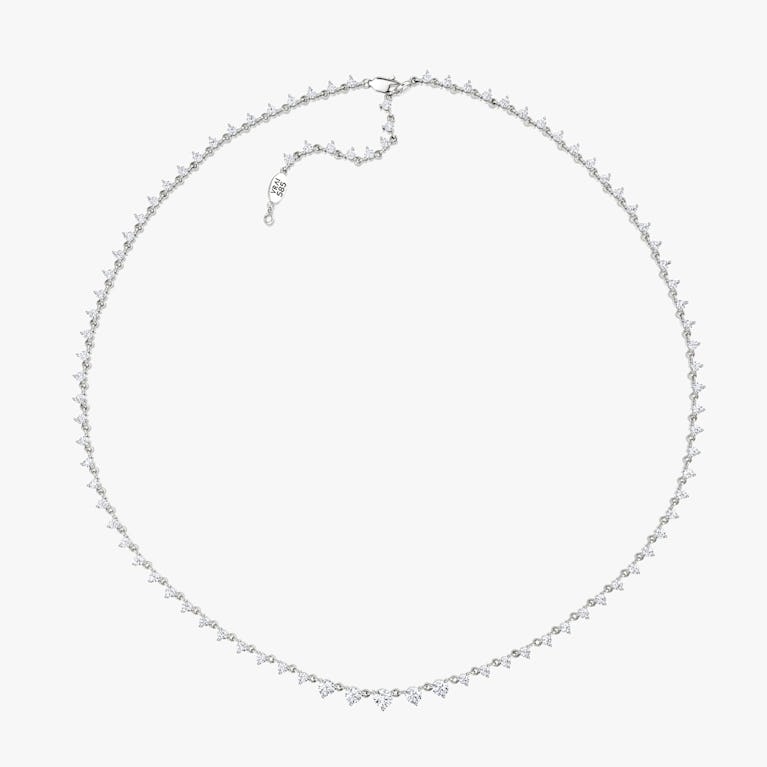 Closeup image of Infinity Linked Tennis Necklace