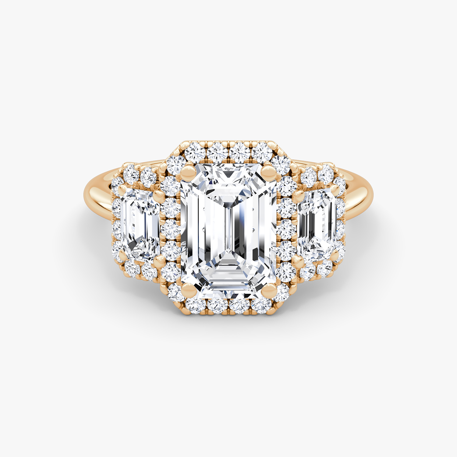 Emerald stone hotsell halo ring