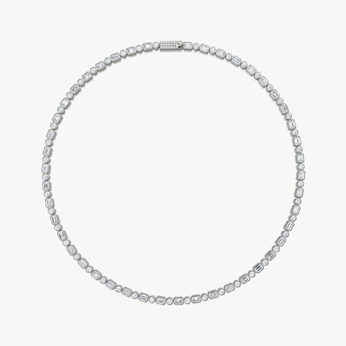 undefined Round Brilliant and Emerald | White Gold