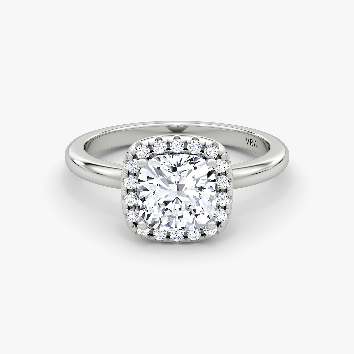 The Signature Halo Engagement Ring VRAI