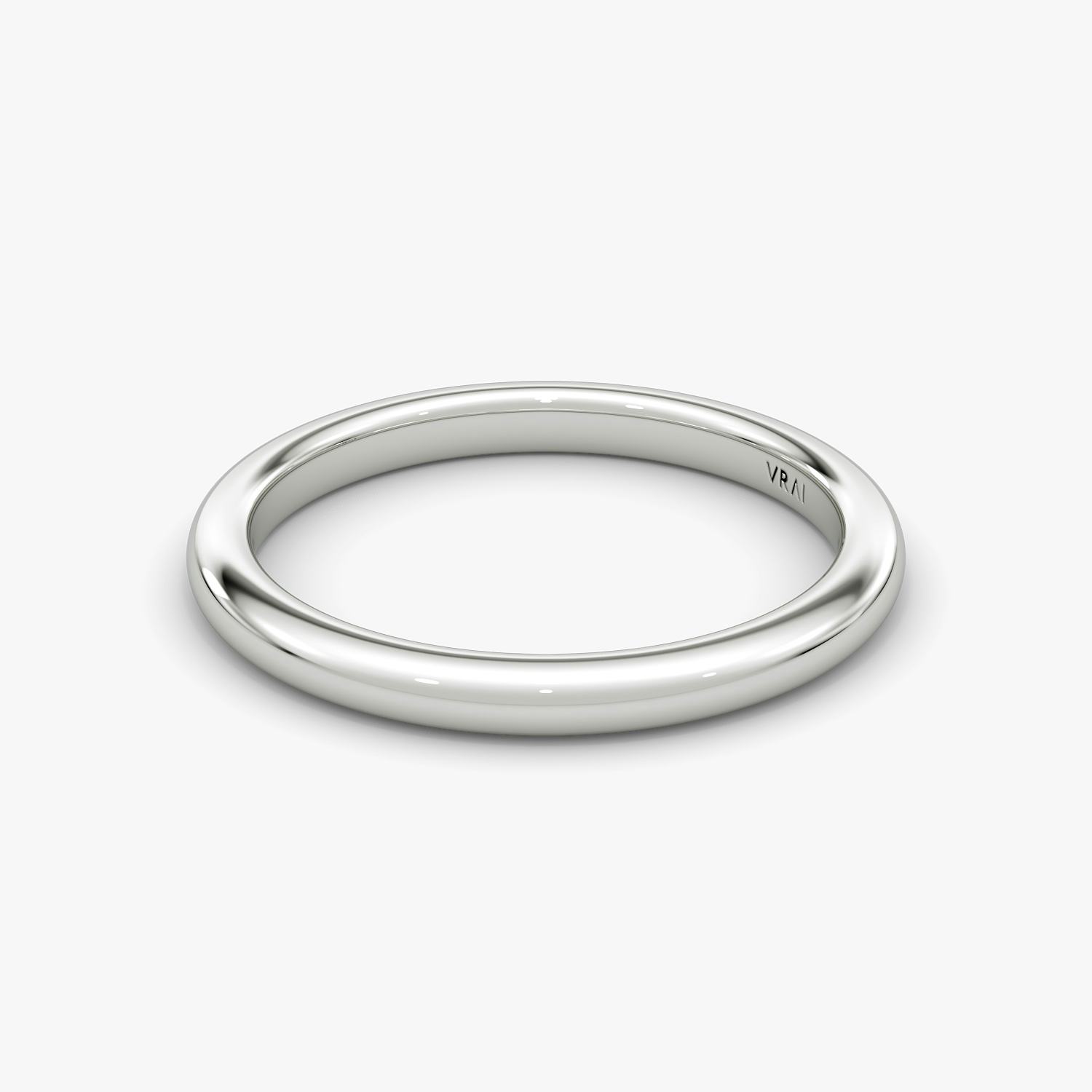 VRAI The Knife-Edge Wedding Bands | 18K White Gold