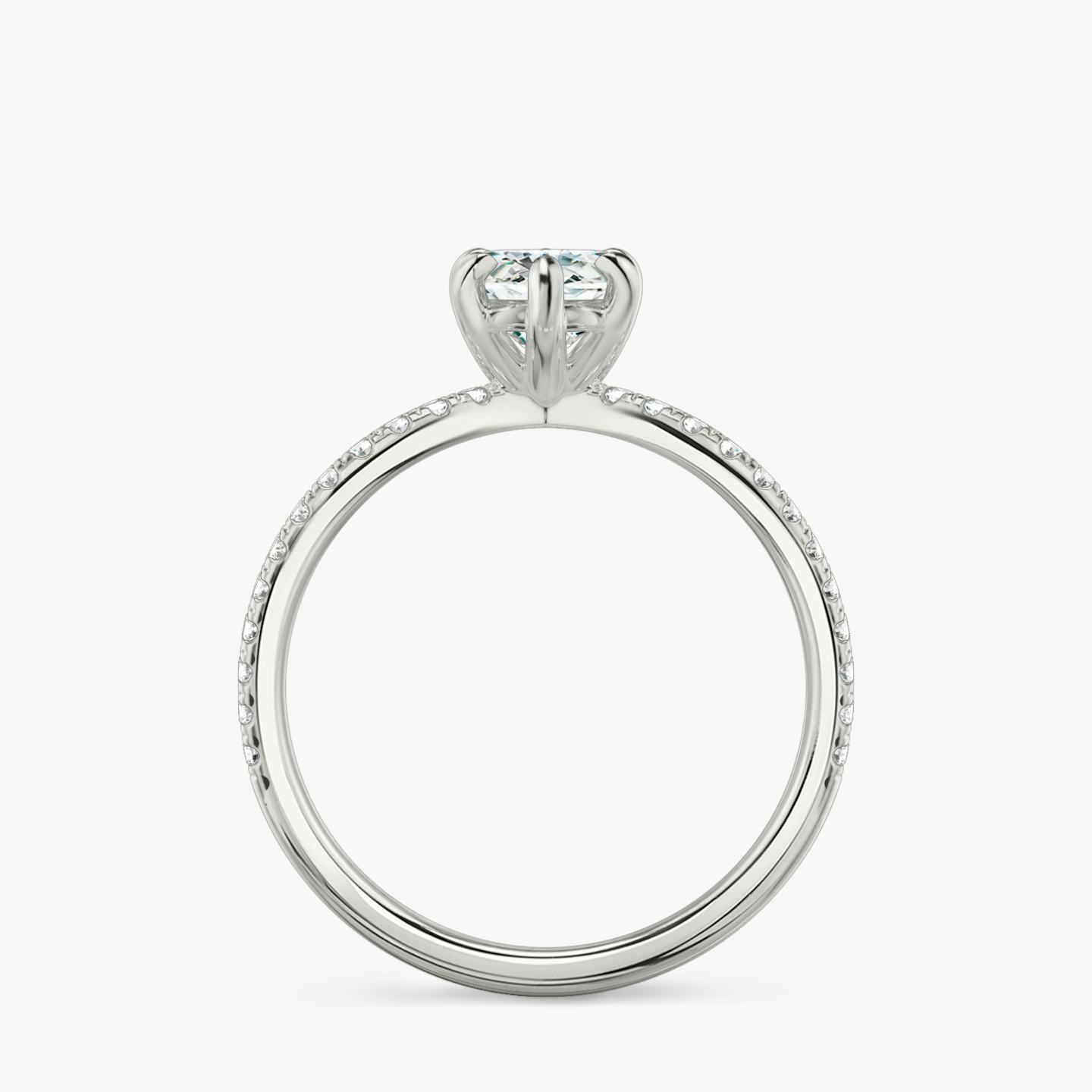 The Duet | Pavé Marquise | 18k | 18k White Gold | Band: Double pavé | Diamond orientation: vertical | Carat weight: See full inventory