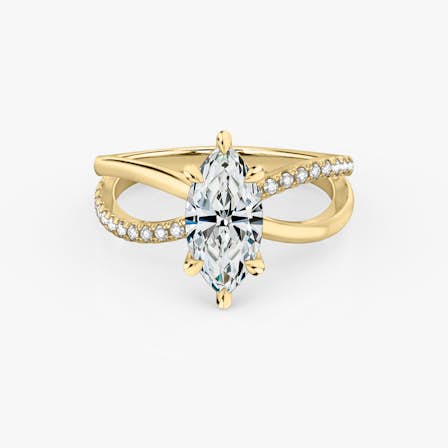 Duet Marquise Engagement Ring