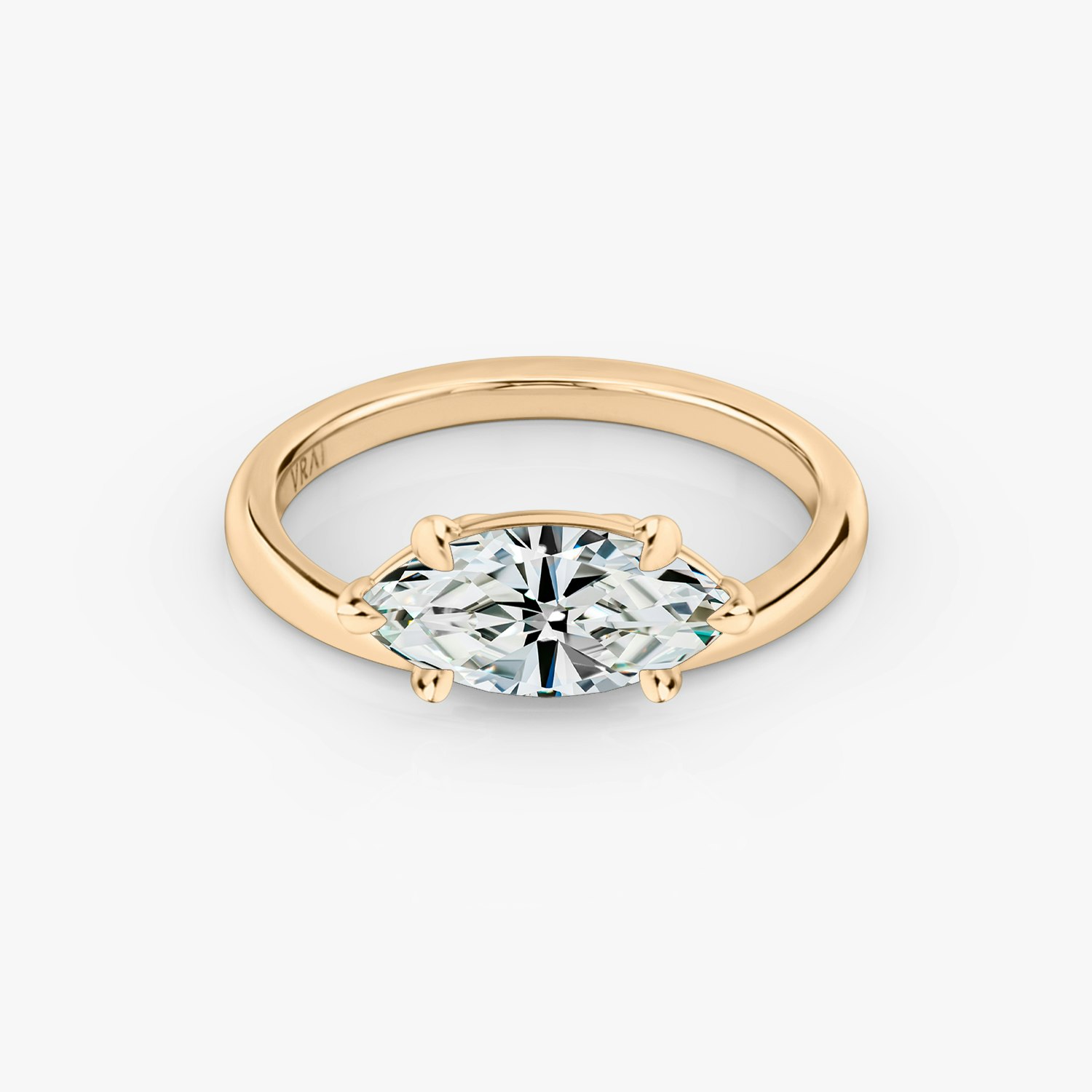 Hover Marquise Engagement Ring | 14k Rose Gold