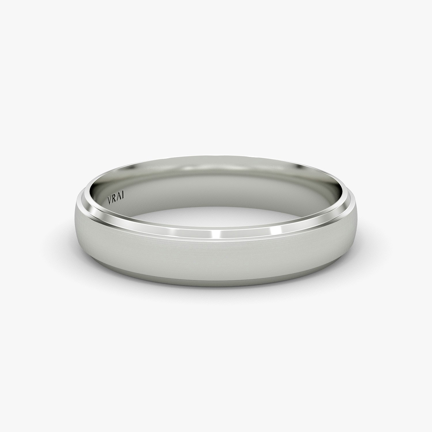 VRAI The Satin Bands Wedding Bands | 18k White Gold