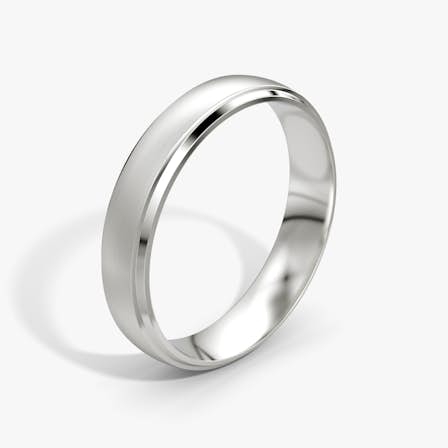 Satin Platinum Wedding Ring