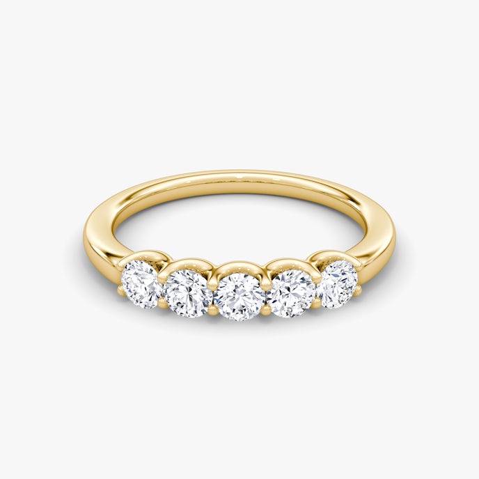 Five Stone EheringRund | Yellow Gold