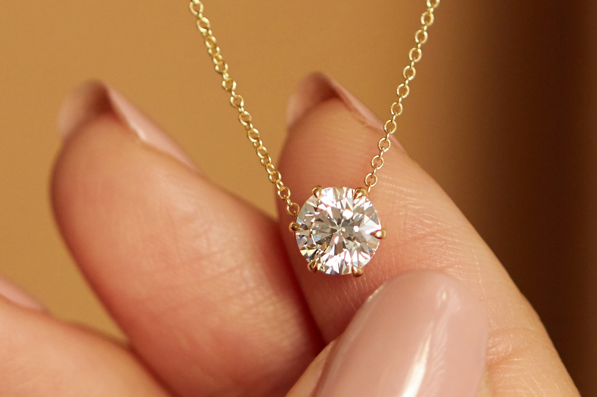 Triple Rose Cut Diamond Necklace I 64Facets Fine Jewelry