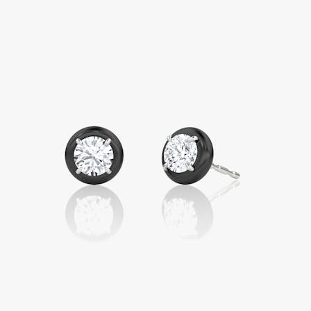 Solitaire Stud Silver Earring