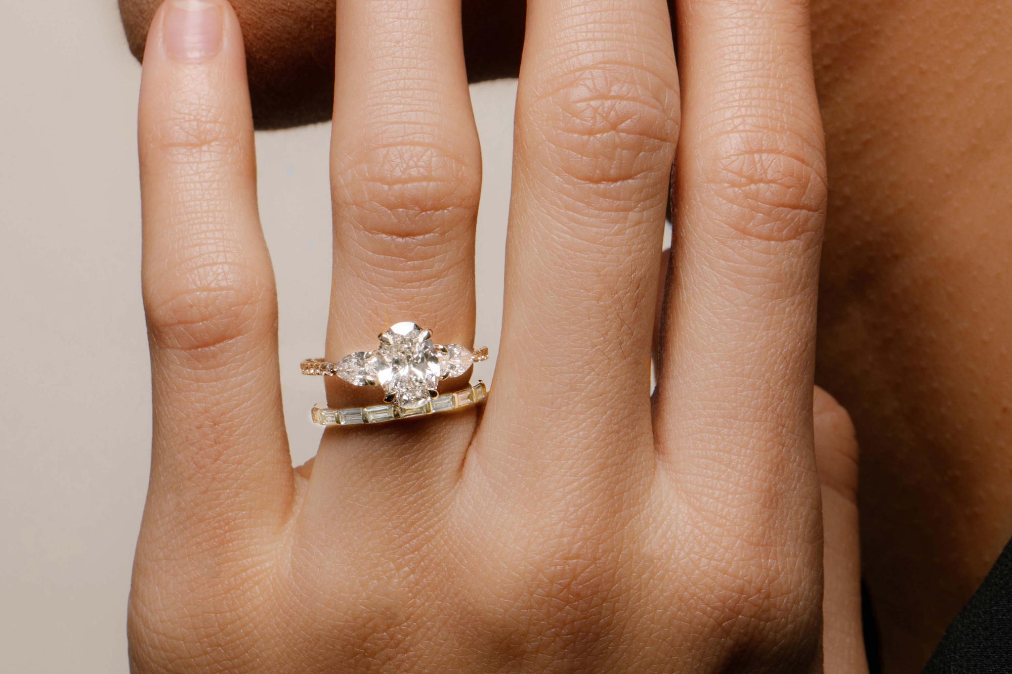 Ellise Wedding Set Lab Grown Diamonds | MiaDonna