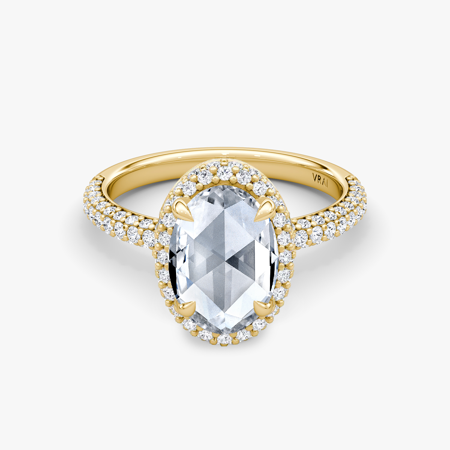 Buy Gorgeous 2.74 Carats Pear Rose Cut Black Diamond Ring