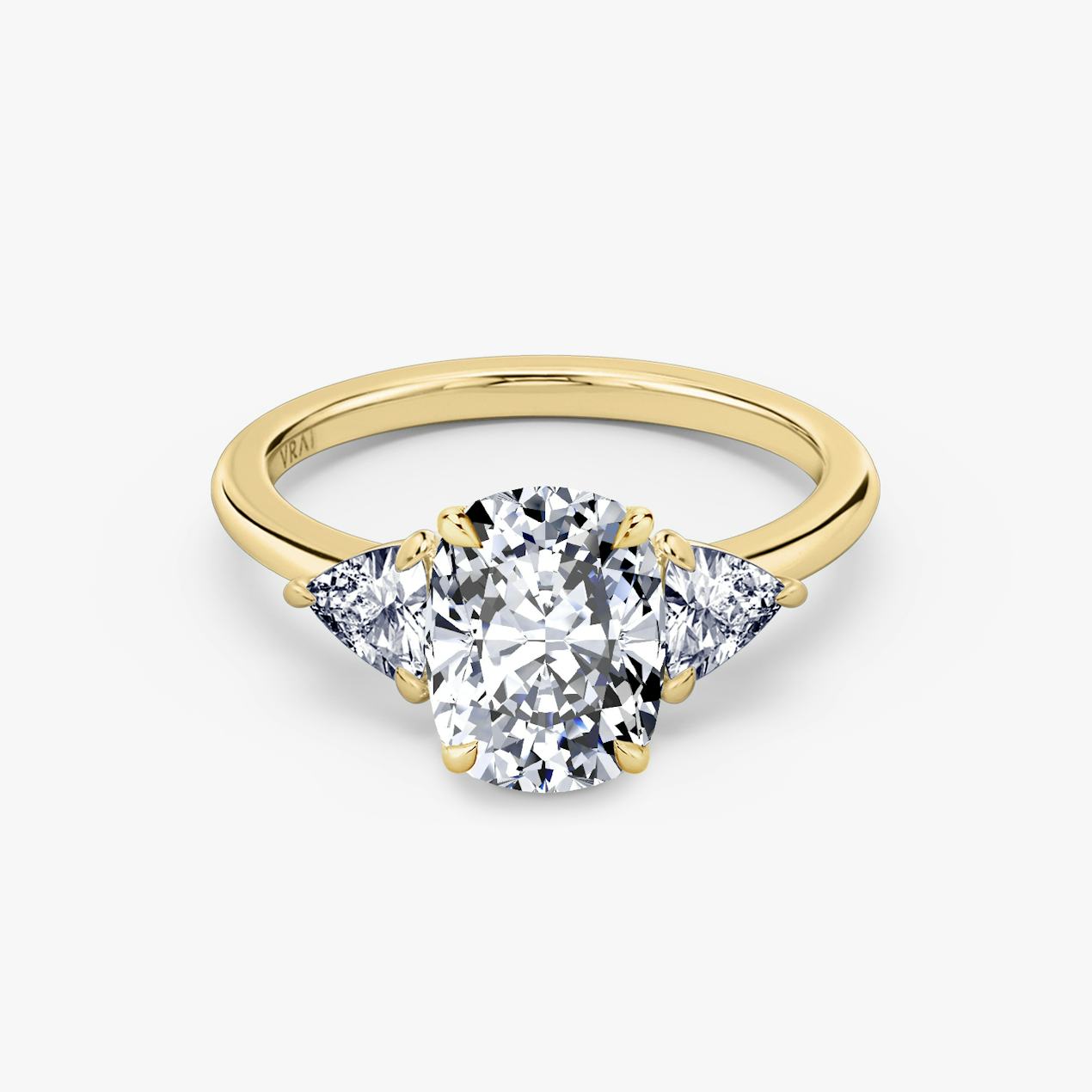 Vintage Inspired Elongated Cushion Cut Rings