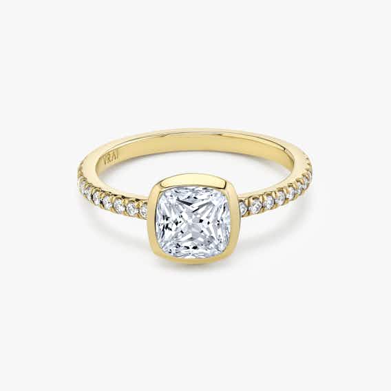 The Signature Bezel Cushion Princess Ring