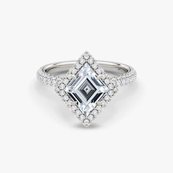 The Halo Dome in White Gold