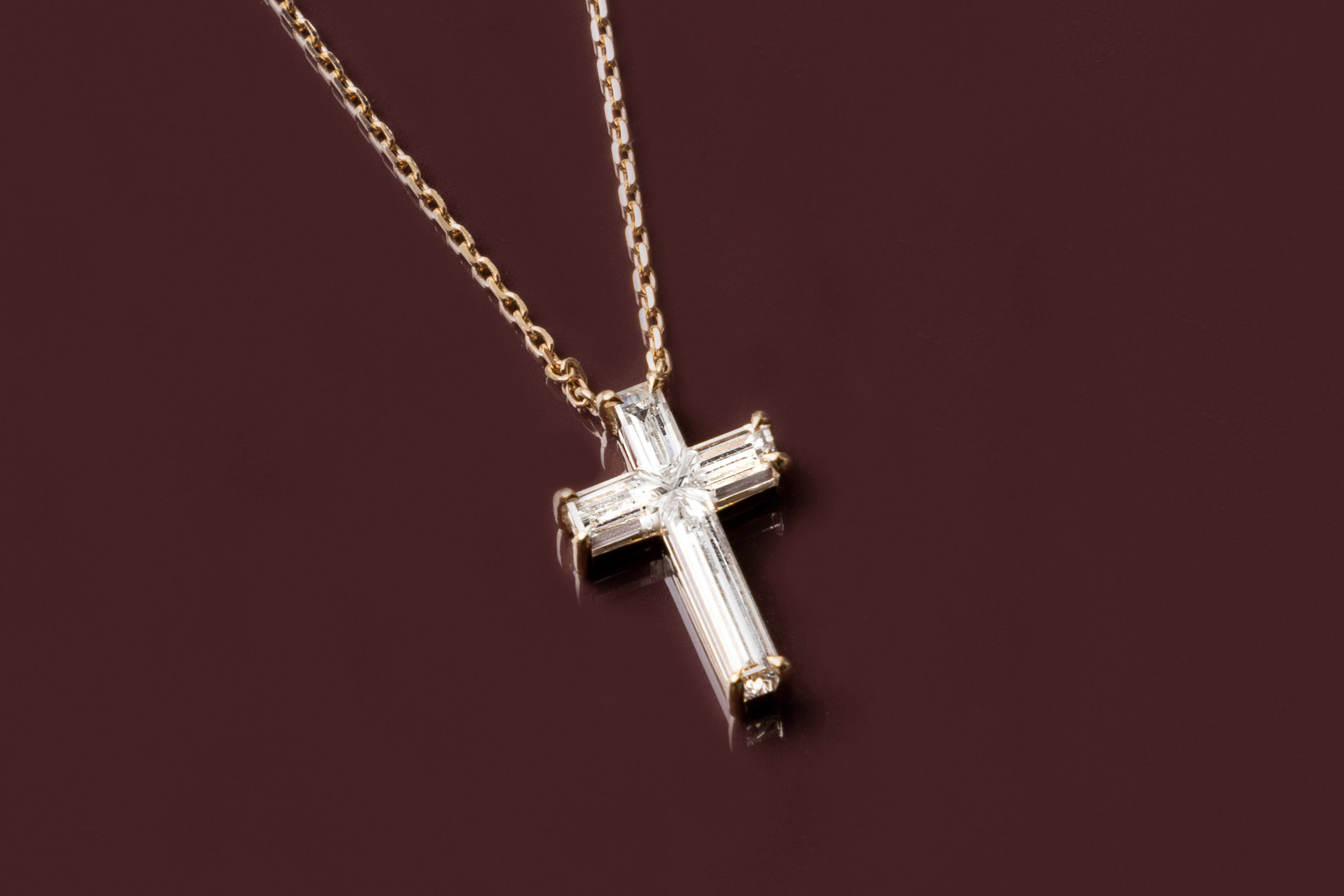 Diamond Cross Jewelry with VRAI Created Diamonds