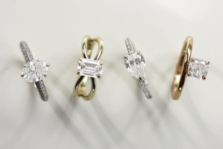 Engagement ring metals
