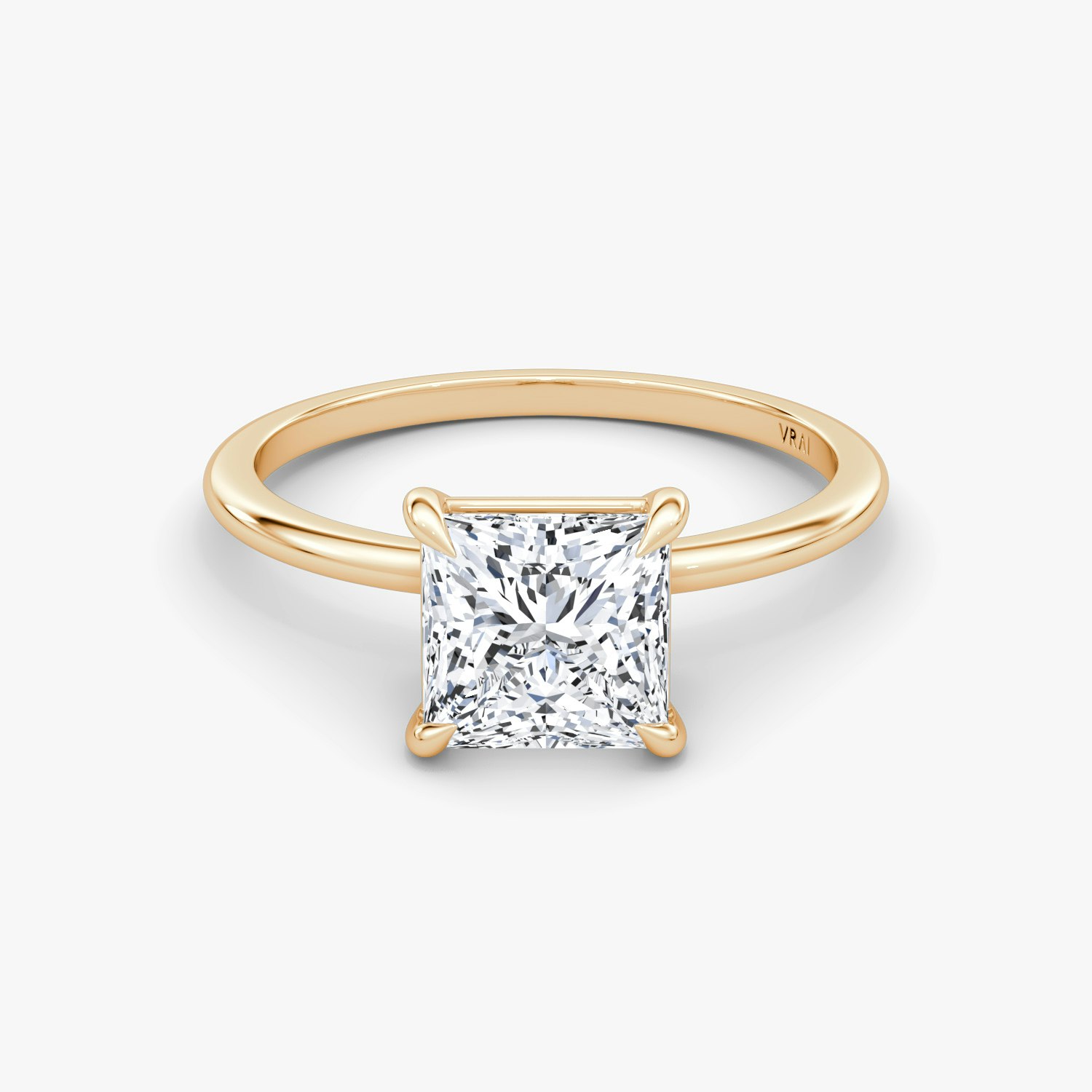 Petite 4-Prong Princess Engagement Ring | 14k Rose Gold