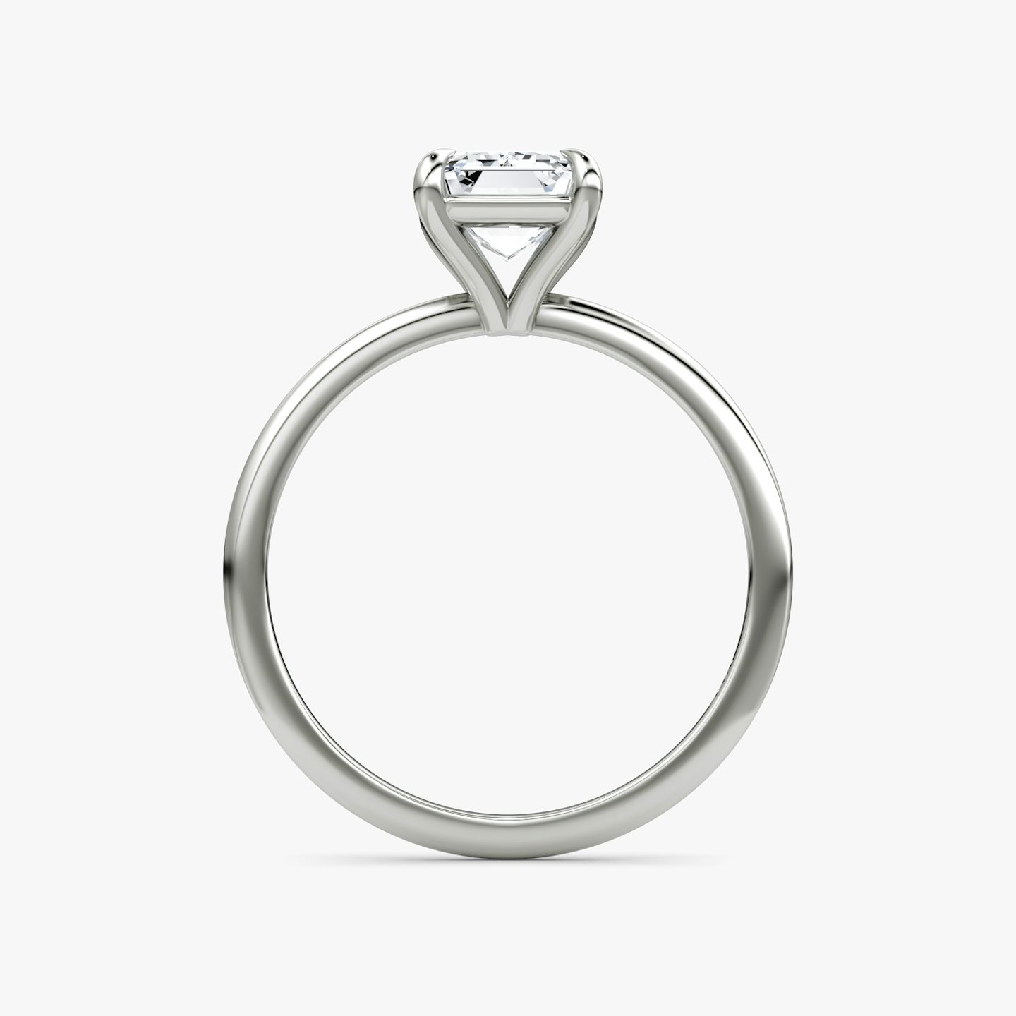 Petite 4-Prong | Emerald | Platin | Ring: Schlicht | Diamantausrichtung: vertical | Karatgewicht: Gesamtbestand ansehen