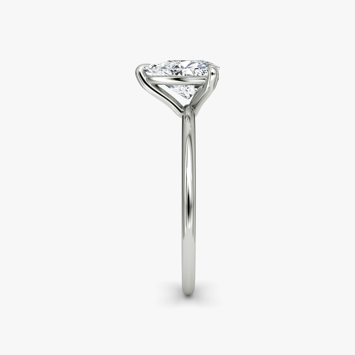 undefined | Trillion | 18k | 18k White Gold | Band: Plain | Diamond orientation: vertical | Carat weight: See full inventory