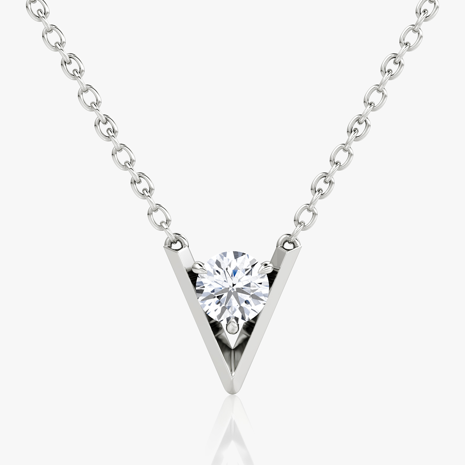 Chevron Black Diamond Pendant Rose Gold V Shaped Diamond Necklace | La More  Design