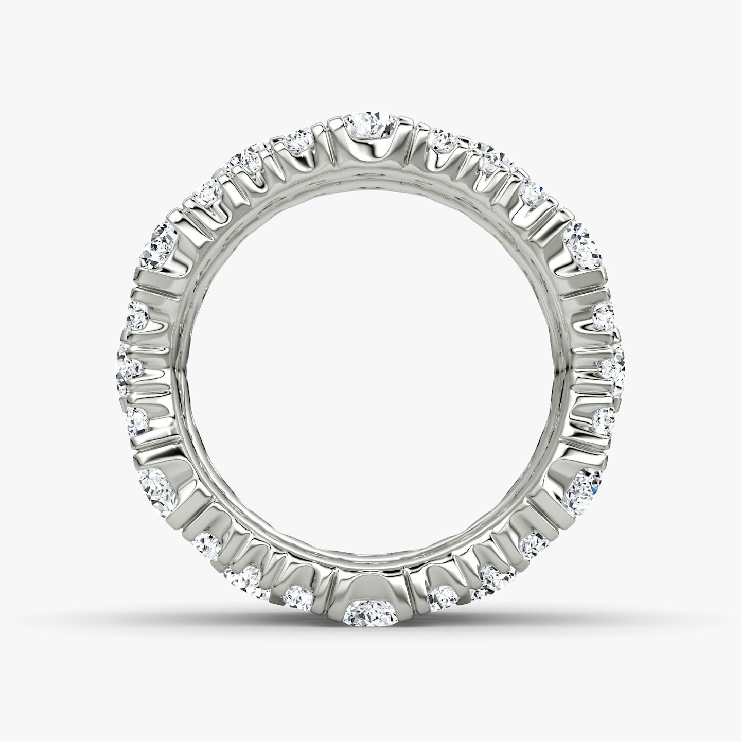 Multi Row Pavé Ring | Round Brilliant | 14k | 18k White Gold | Diamond count: 3