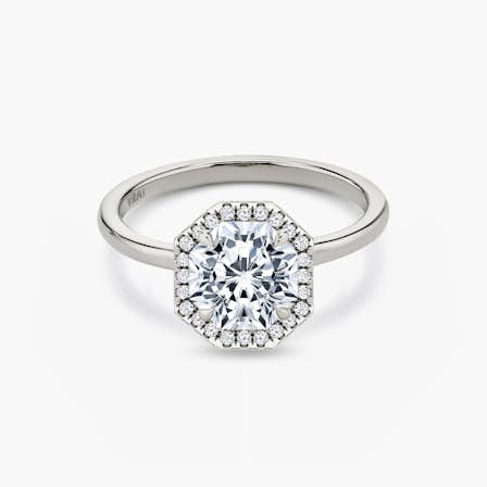 The Halo Octavia Diamond Ring